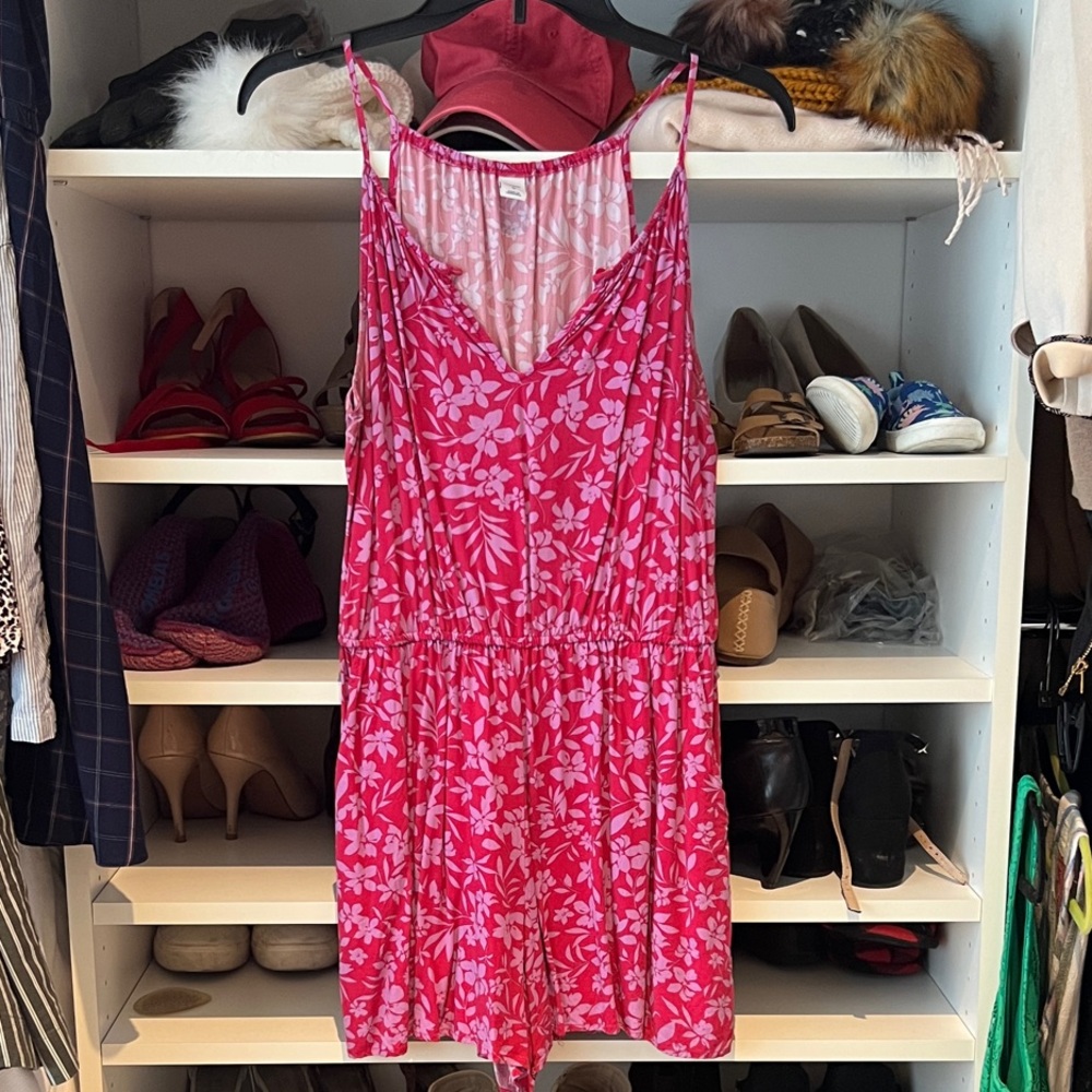Old Navy Pink Floral Romper